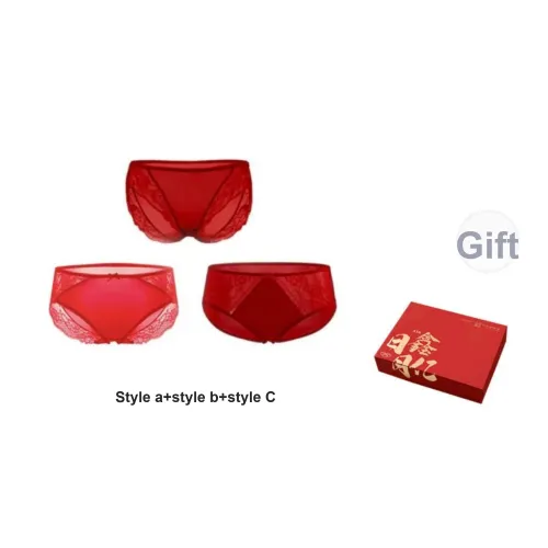 JINSANT Red Женские Трусы