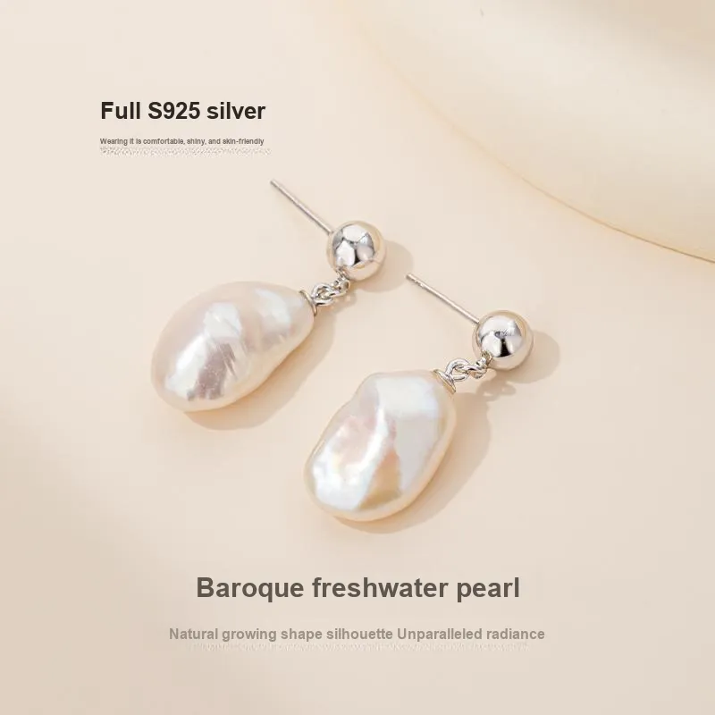 Mofei Pearl Earrings Women's-2