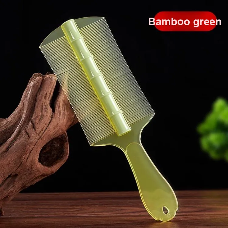 ZHENZI Lice Removal Bamboo Comb Encrypted Old Style Dandruff Treatment Ultra Fine Teeth-1