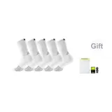 Black[Athlete Exclusive Box 5 Pack, Mid-Top](Includes Free Laundry Bag)