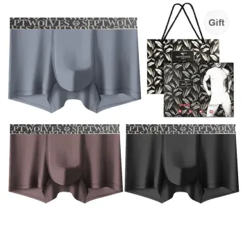 SEPTWOLVES Underwear Gift Box Men's 3 Pack Gift Box Set+Shopping Bag