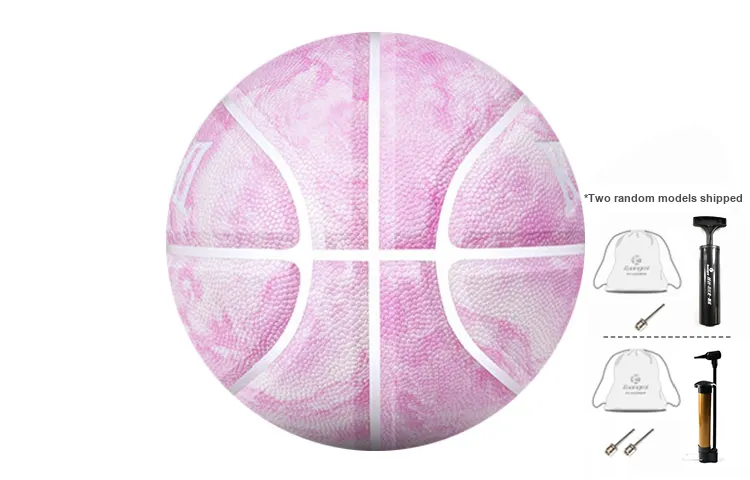 Kuangmi Marble Collection PU Basketball Column Pink Size 7 Training Unisex-2
