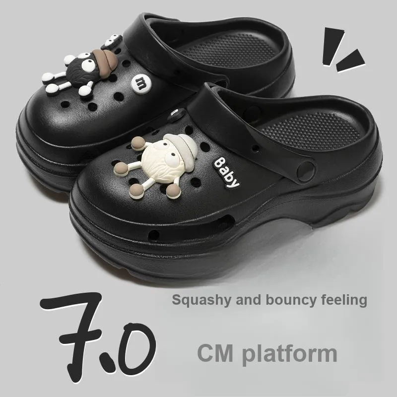 Love Of Wormwood Summer Slip Resistant Students' Eva Squashy And Bouncy Feeling Closed Toe Dormitory Home Slippers-17