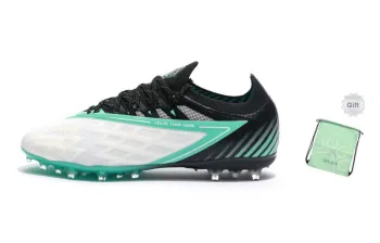 KELME Glimpse MG Rubber Short Studs Cushioning, Slip Resistant, And Breathable Soccer Shoes Unisex White Green