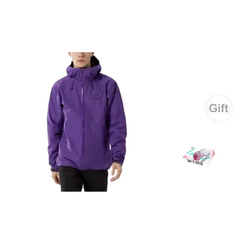 Arcteryx Beta Series Windbreaker Jackets Men Phantom Silver Purple - Includes Box