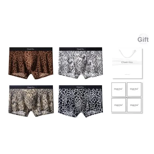 Cheekkiss Нижнее белье Подарочная коробка Мужской Удобный Кожа Дружелюбные Четыре угла Шорты Освежающий Охлаждающий Боксеры