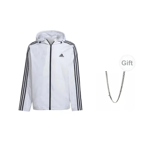 Adidas Jackets Unisex White Includes Necklaces