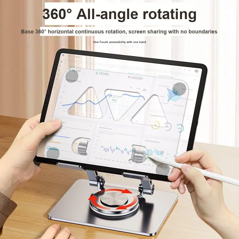 LUCK OU Tablet Stands Rotating Cell Phone All Metal Tabletop Game 'PUBG' IPad Online Learning Support Pro-2