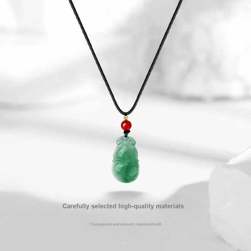 JUICY GRAPE African Emerald Jade Necklaces Unisex-1