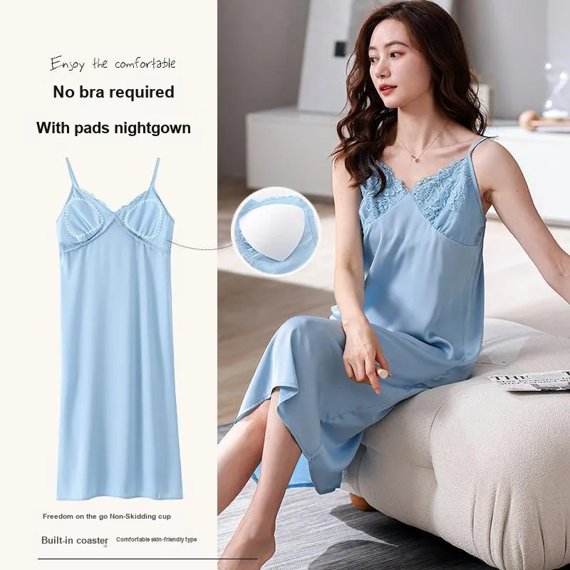 MIIOW Cool One Summer Series Nightgown Women's Sky Blue-3