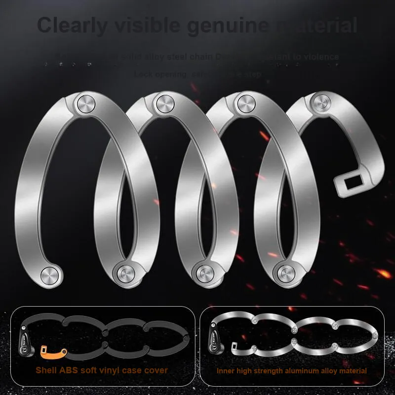 WEST BIKING Bicycle Locks Folding Lock-2