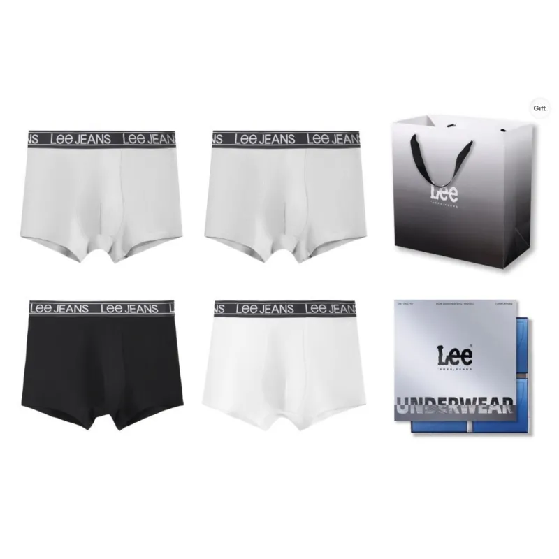 Lee Underpants Men's 4 Pack Box+Shopping Bag-51