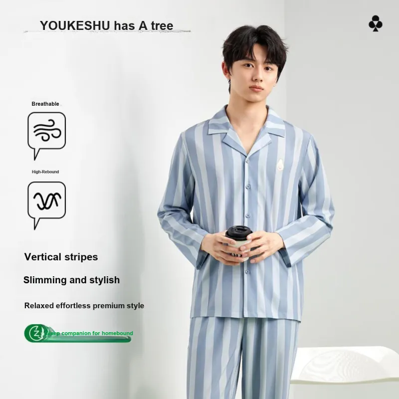 YOUKESHU Pajama Set Men's Shopping Bag-3