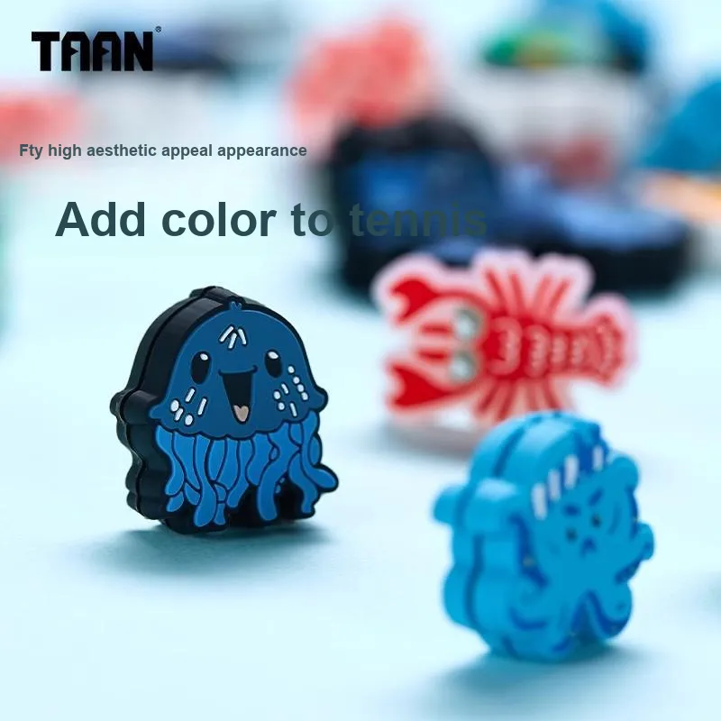TAAN Tennis Racket Shock Absorbers Silicone Ocean Collection T052 6 Pack-0