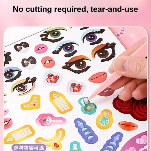 Qiyi Платье Вверх Наклейка BOOK Stick And Играть Модный And Макияж Учебник Игрушки