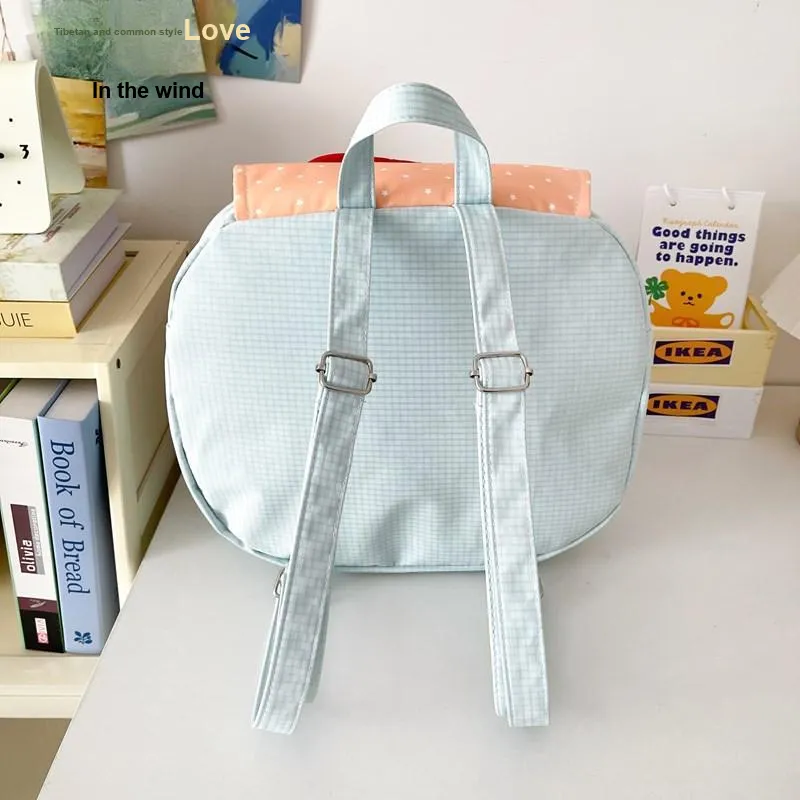 Alcohol Dragon Composite Cloth Backpack Women's Blue/Pink/Yellow/Green-15