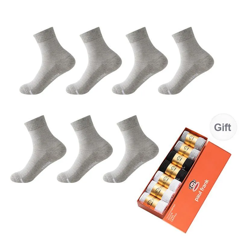 PAUL FRANK Mid Calf Socks Unisex Gift Box 7 Double Packs-4