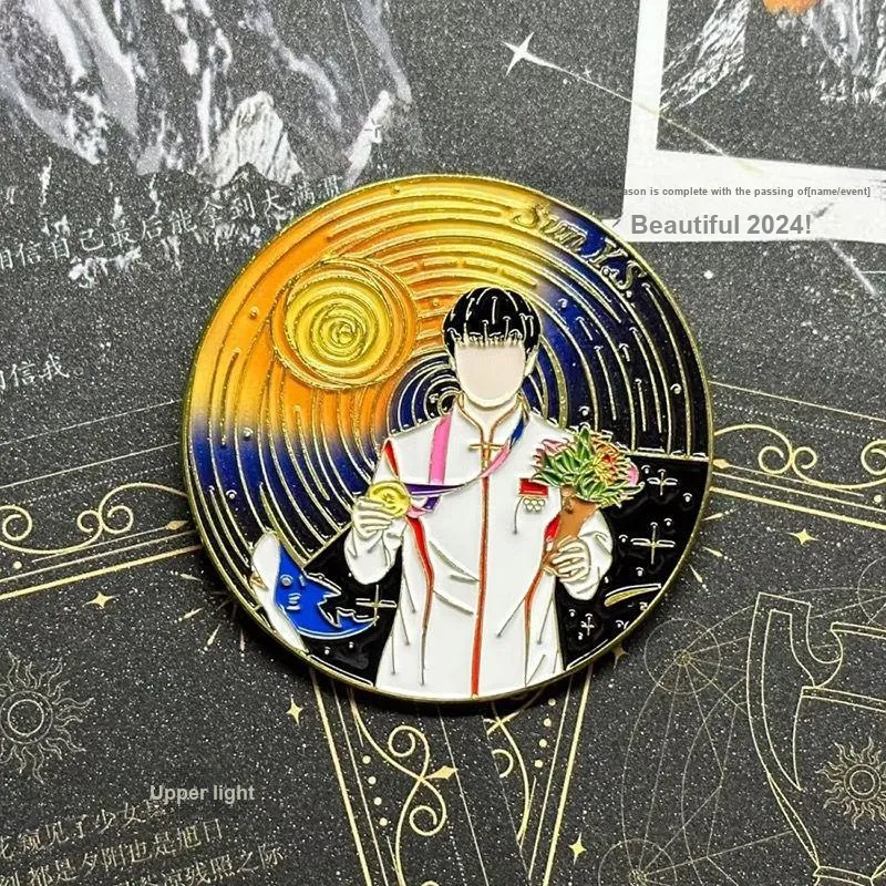 FEIERDUN Table Tennis Souvenirs Badges Unisex-19