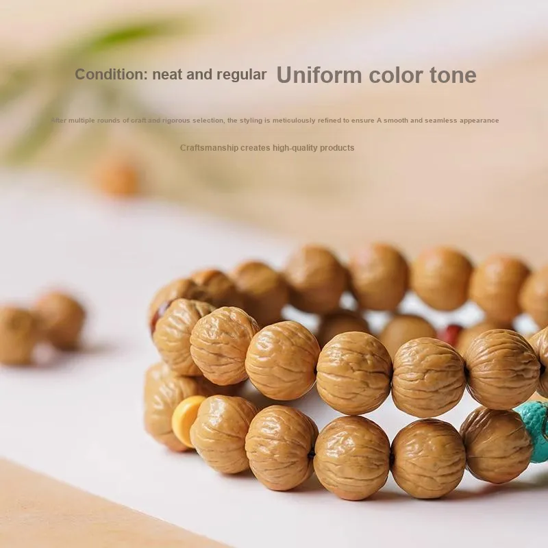 FANGYUANXIAOFU Monkey Head Walnut Bracelets Unisex-3