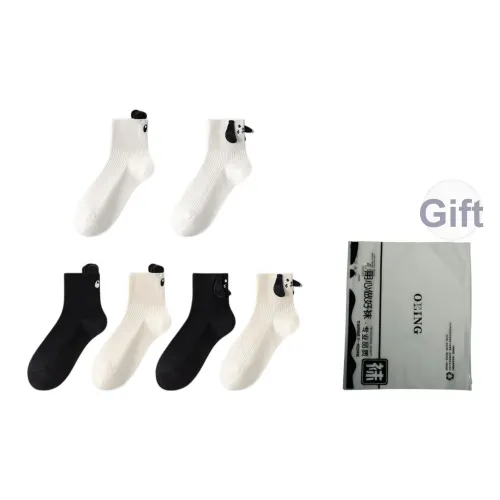 OEING 3D-эффект Кукла 6 пар Женские носки MID до икры