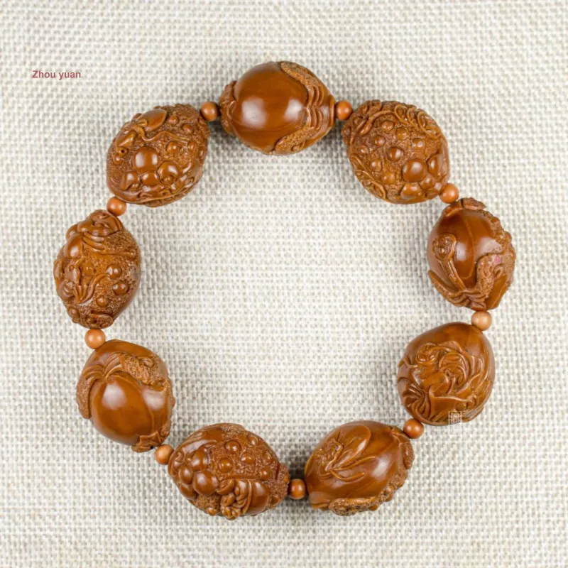 ZHOUPAI Olive Pit Bracelets Unisex-1