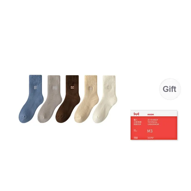 MIIOW Trend Party Series Mid Calf Socks Women's Shopping Bag Combo Set-4
