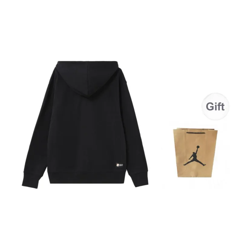 Jordan Sweatshirt Unisex Black Shopping Bag Included-1