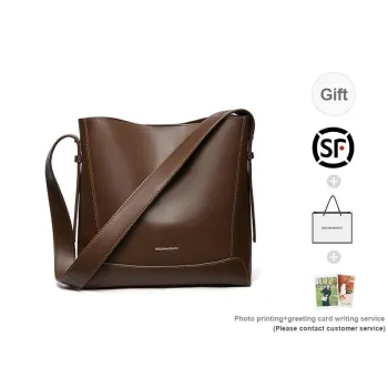 RED DRAGONFLY PU Leather Tote Crossbody Bag Shoulder Bag Handbag Regular Women's Apricot/Coffee