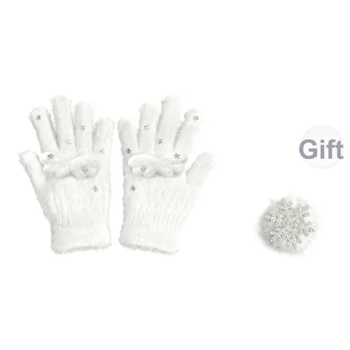 ZUOWEISHIJIA Вязаные перчатки из искусственного норкового меха для женщин