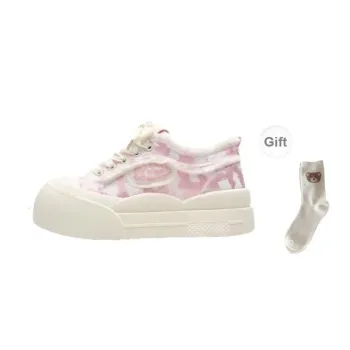 BINGO DUCK Anti Slip Wear Resistant Low Top Skateboard Shoes Women's