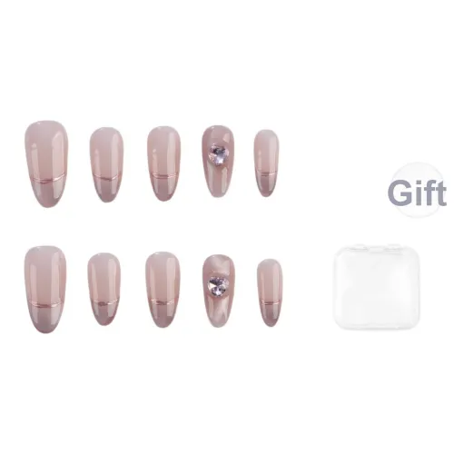 Song Biography Мягкий Французский Минималистский стиль Мода False Nail Миндаль 20 мм