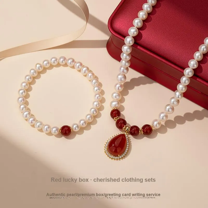 QLADY Pearl Necklaces Women's-15