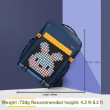 skull-jacquard zipped backpack