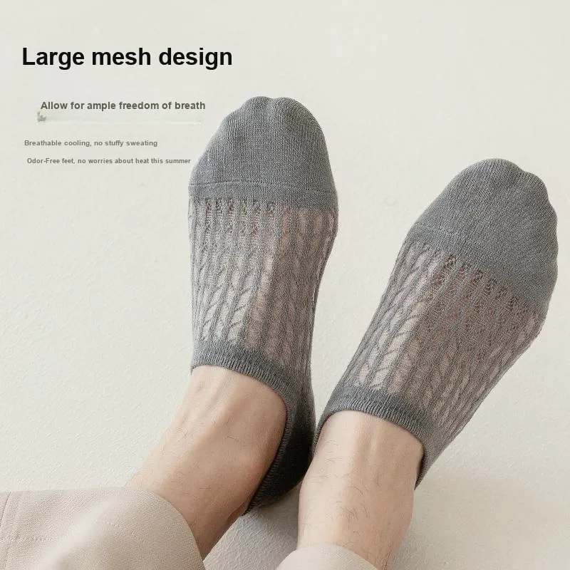 XIA.WA.ZHI.XIU No Show Socks Men's Shopping Bag 5 Pack-8