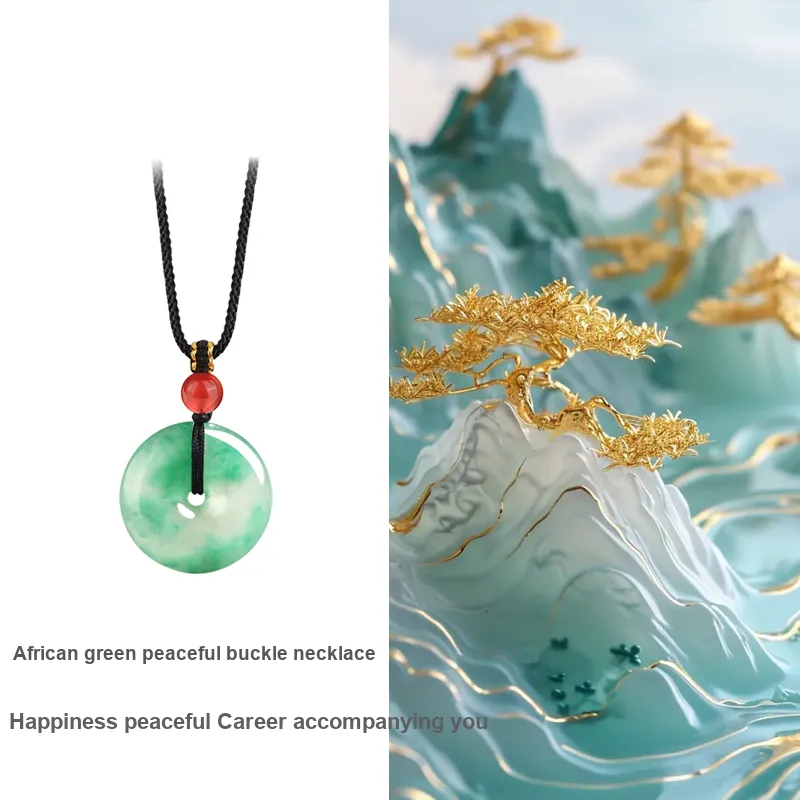 XIBAOCHUNHUA African Emerald Necklaces Unisex-1