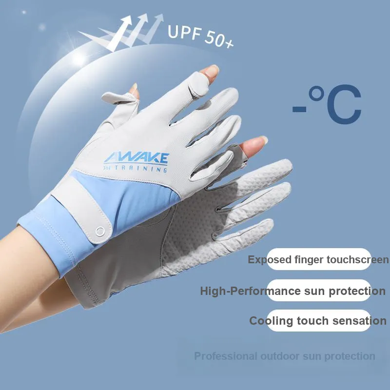 361° Polyamide+Elastane Sports Gloves Unisex Blue Gray/Gray Purple/Light Gray-2