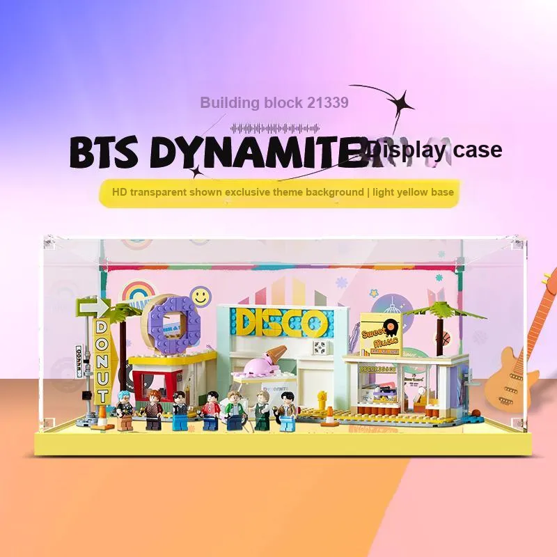 LIGHT YOUR BRICKS Compatibility Building Block 21339BTS BTS Display Case Model Accessories-1