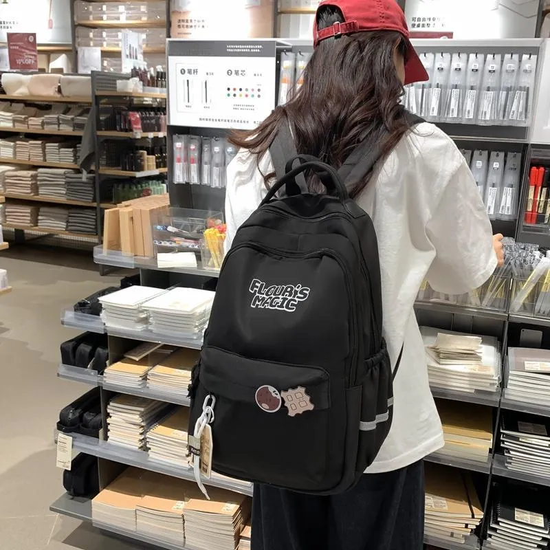 HACIN Nylon Backpack Women's Multicolor-3