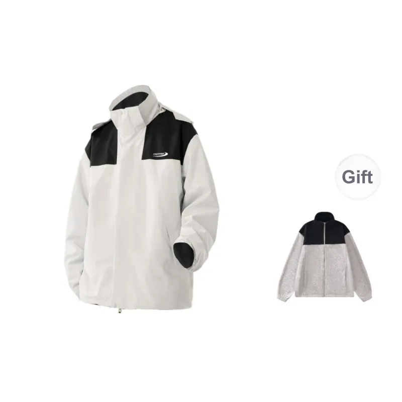 FASTFISH Water Resistant Windproof Wear Resistant Warm Windbreaker Jacket Unisex-8