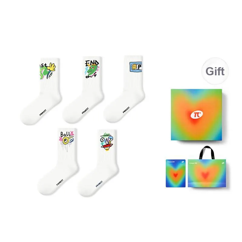 Primeet Mid Calf Socks Men's 5 Pack-36