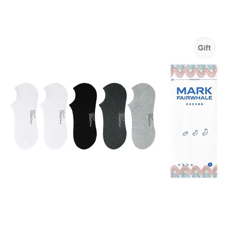 FAIRWHALE Ankle Socks Men's Box 4-Pack-29