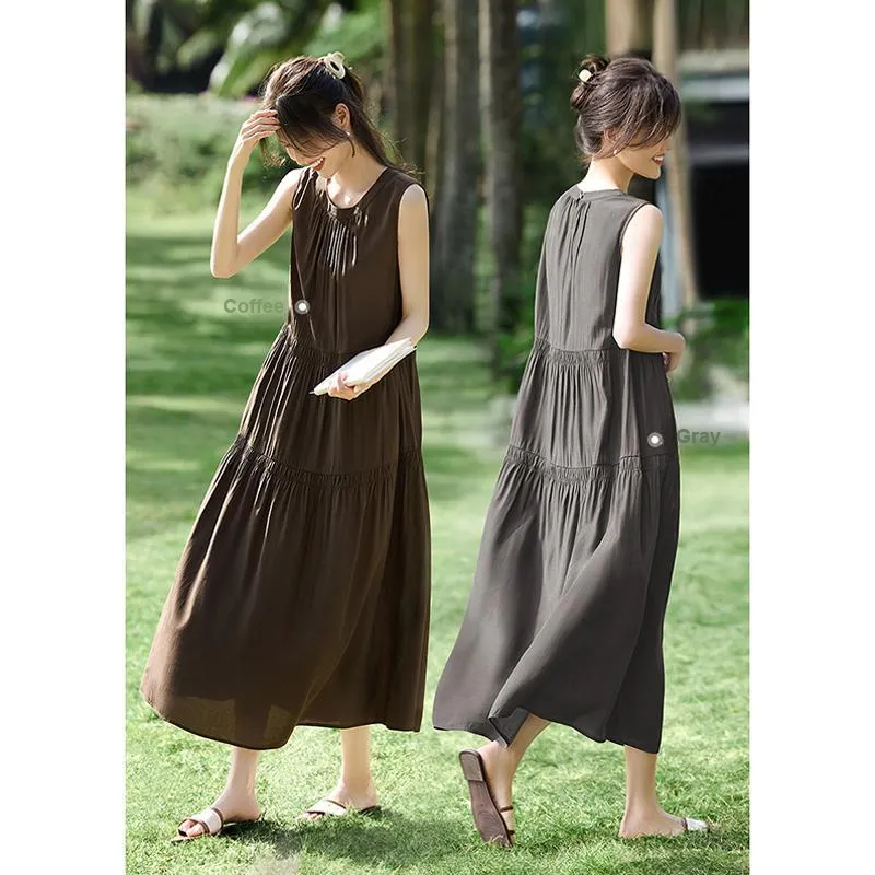 LUYOUYE Sleeveless Dress Women's-3
