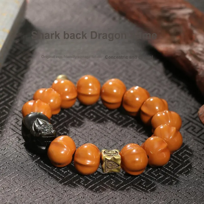 MUUSI Monkey Head Walnut Bracelets Unisex-1