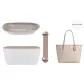 (Cameo Brown) City 33 Two-Piece Set[Shoulder Strap Pad+White Waterproof Liner]❤ Compartment Style
