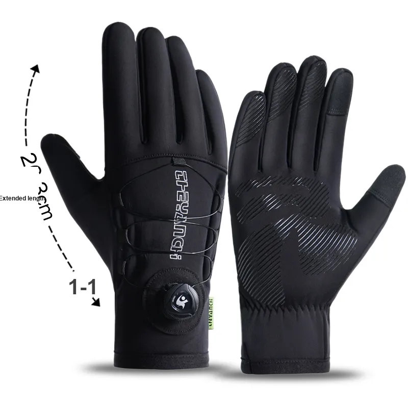 AAJF Scuba Fabric + O Particle Velvet + Microfiber Leather Gloves Unisex-1