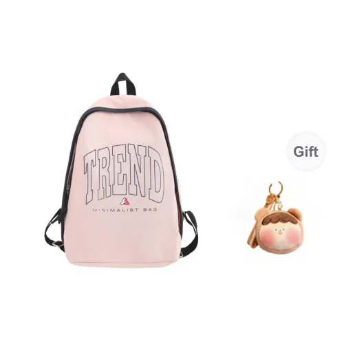URBAN FOREST Nylon Backpack Unisex Pink/Light Purple/Khaki/Black/White/Gray