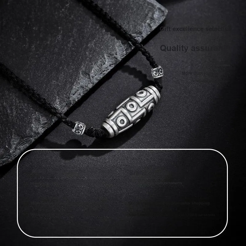 Hurry That Year 999 Fine Silver, Cotton Cord Necklaces Men's-3