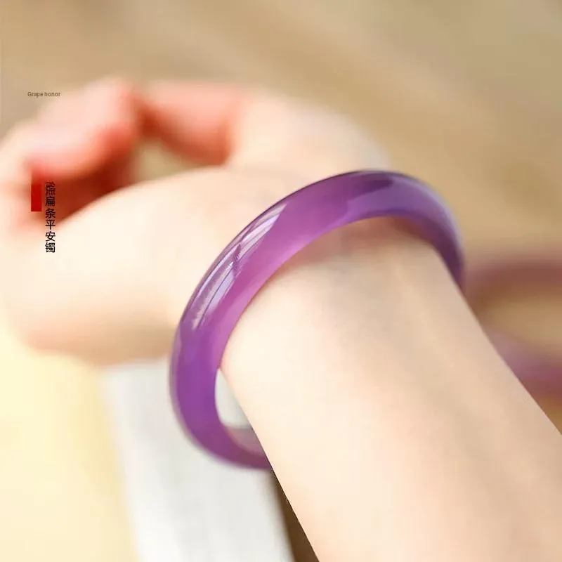 Zhen Yu Zhen Pin Chalcedony Bangles Women's-2