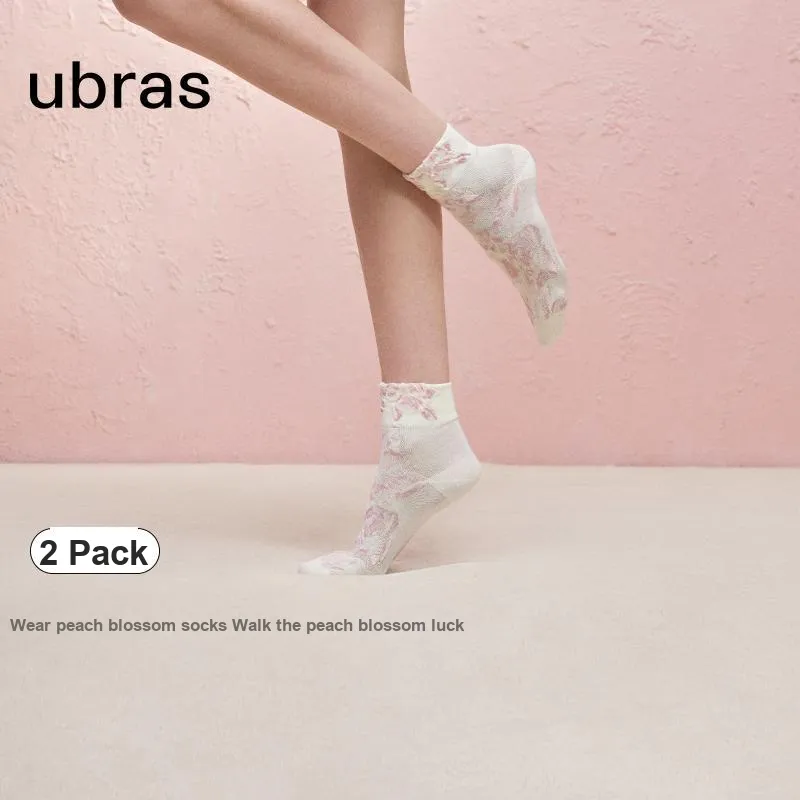 Ubras Mid Calf Socks Women's 2 Pack-7