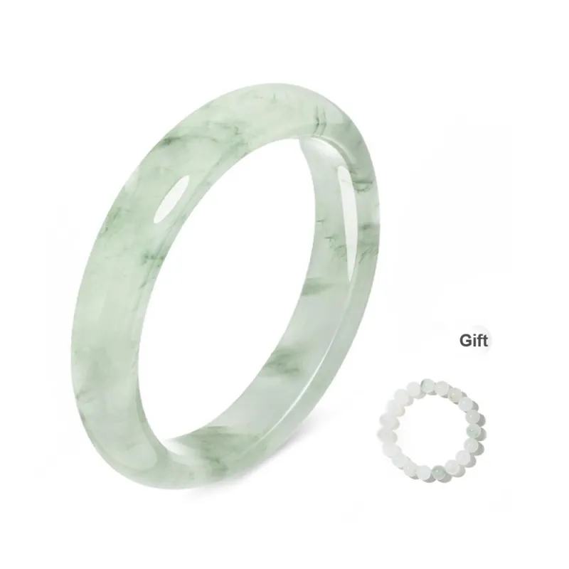 CGC Tianshan Jade Bangle, Traditional Chinese Style, Gold Thread With Jade, Simple Yet Elegant, Cool Yet Warm Women's-3